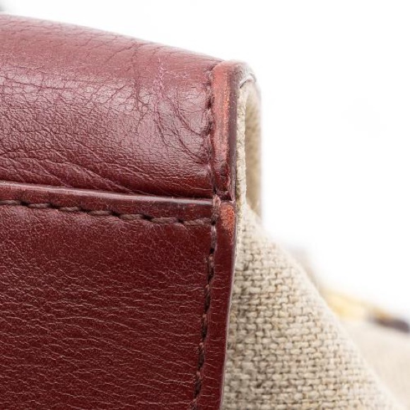 Celine Calfskin and Canvas Trapeze Bag - Picture 11 of 16